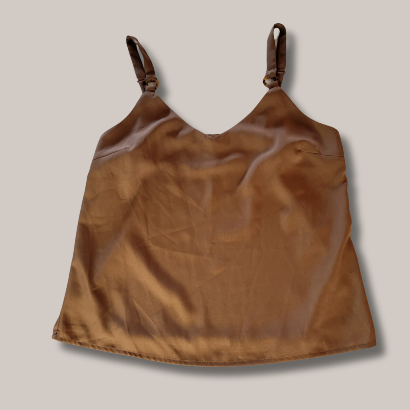 Brown Cami Tank Top Size S