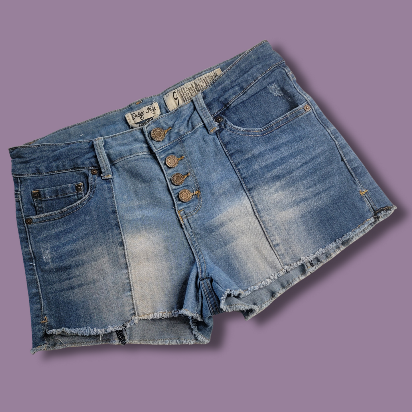 Indigo Rein Jean Shorts, Button up, Size 9