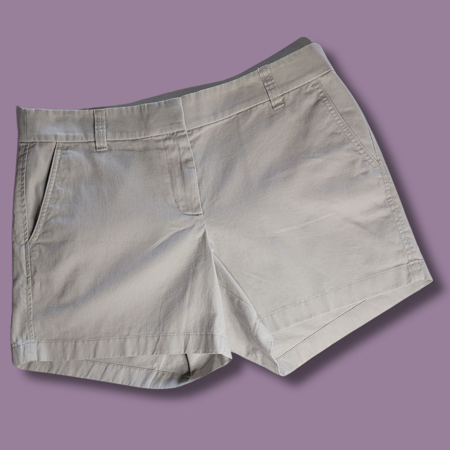 J Crew Chino Shorts, Lt Grey, Size 8