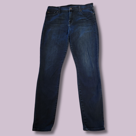 7 for all mankind, Dark Blue Denim, Skinny Jeans, Size 29