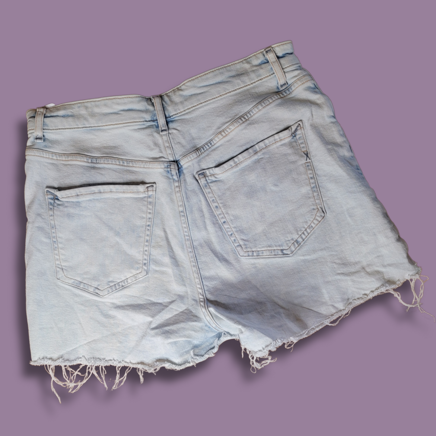 Express, Bleached Jean Shorts, Size 8