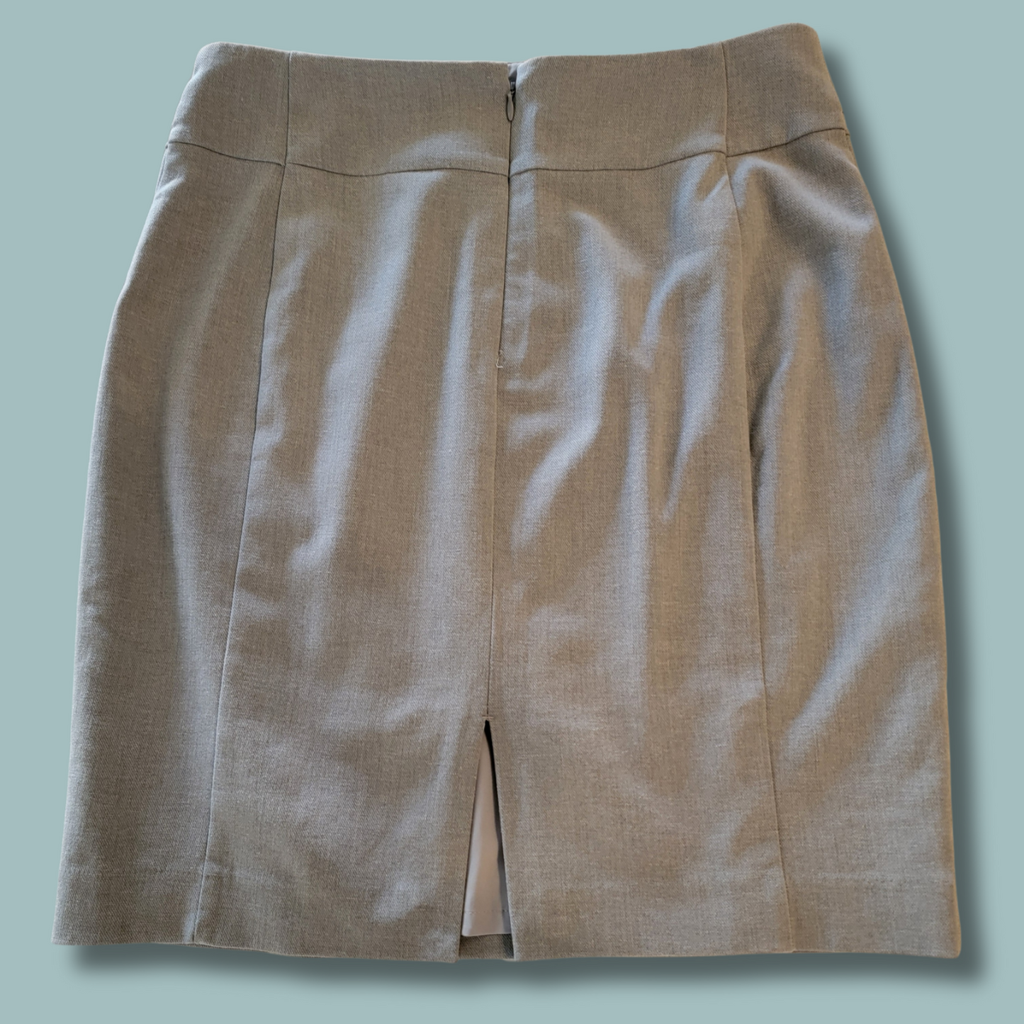 Grey Heather Express Skirt, Light Grey, Size 10