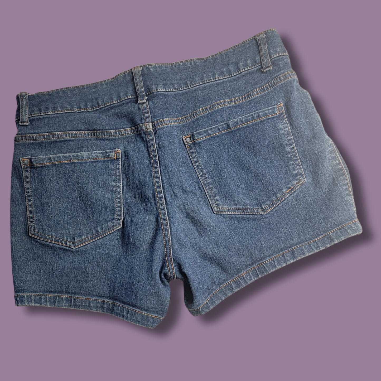 Faded Glory Jean Shorts, Blue, Size 12