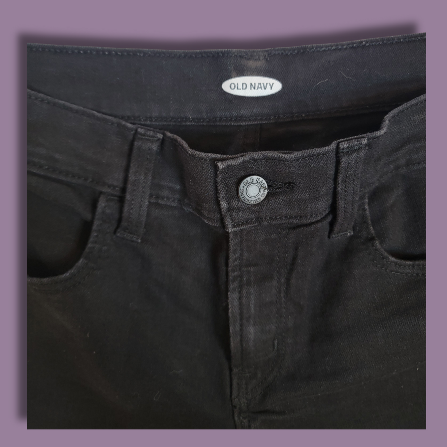 Old Navy, Black Jean Shorts, Size 6