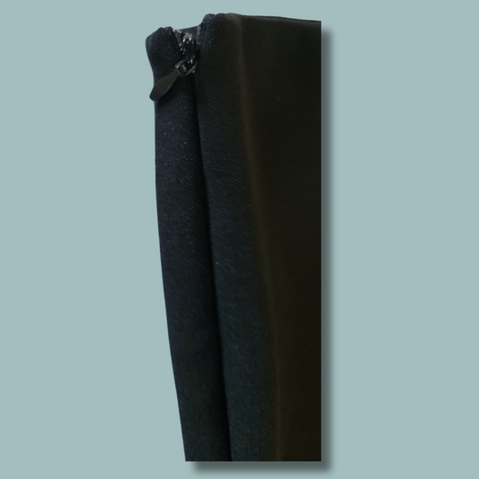 Black Shein Skirt, Sheer Stripes, Size L