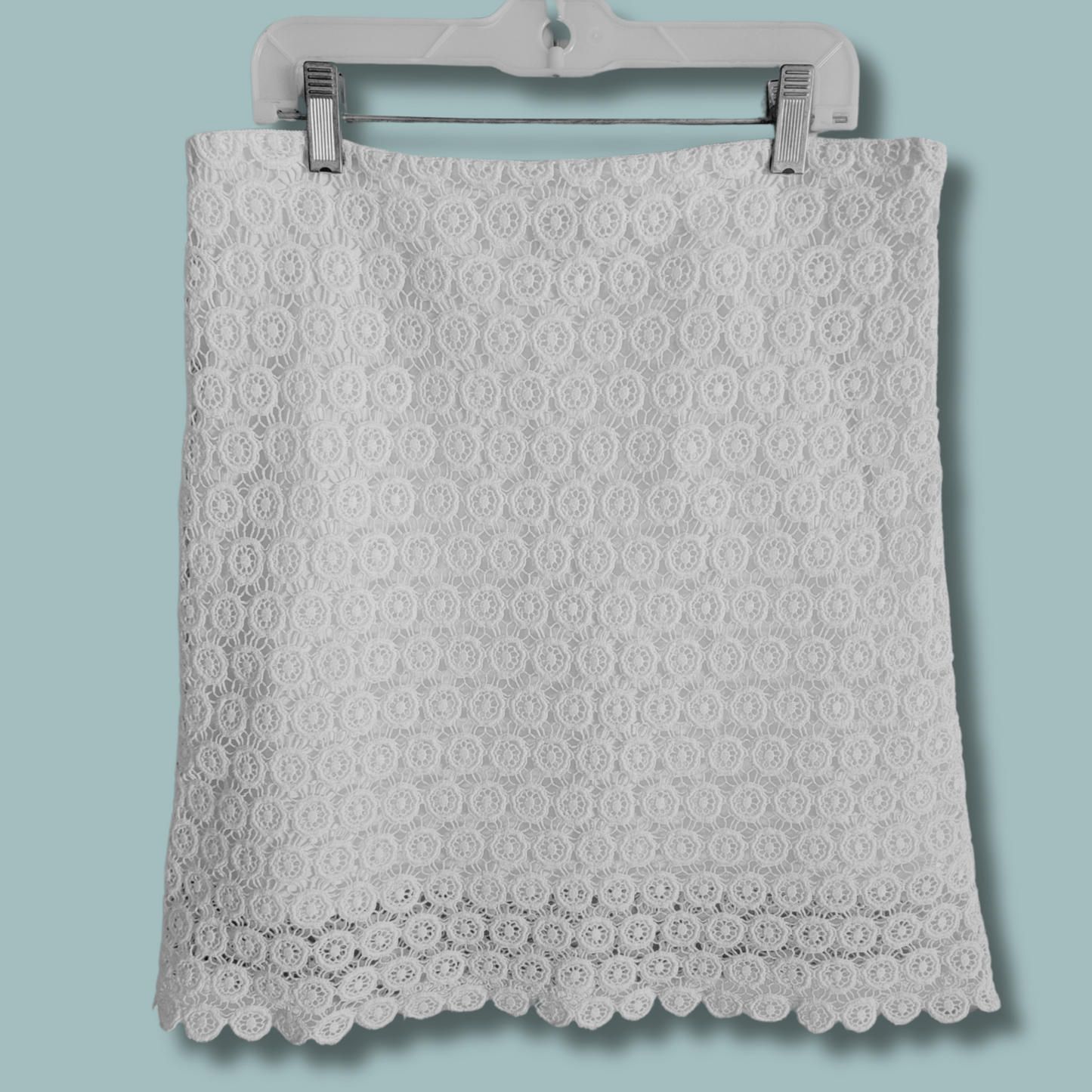 Alberta Ferratti, White Lace Skirt, Size 6