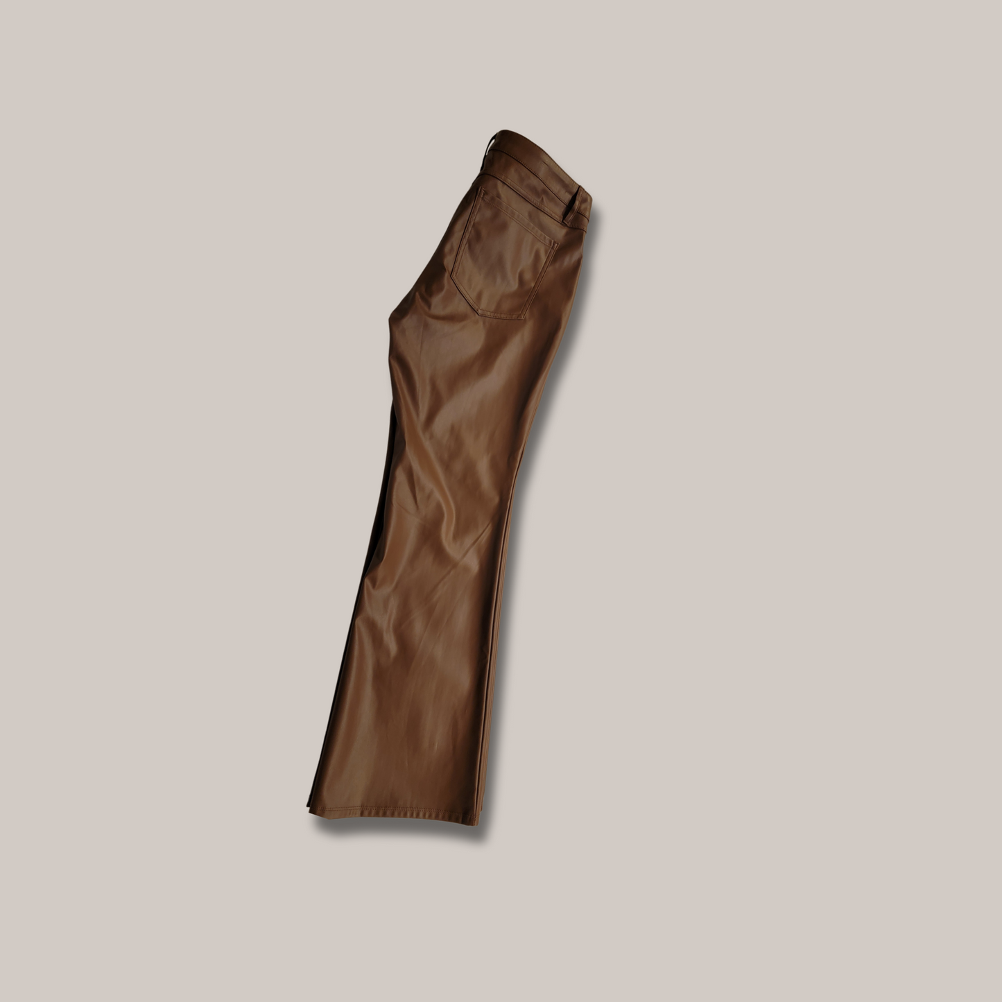 Wild Fable Brown Pleather Pants, Size 8