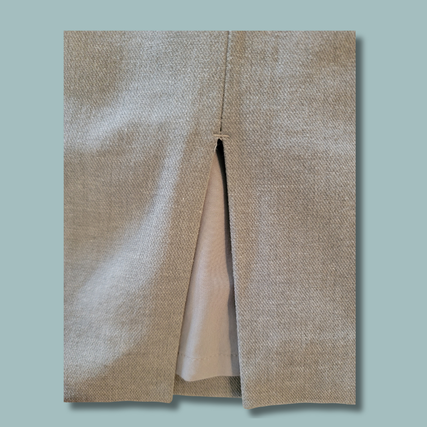 Grey Heather Express Skirt, Light Grey, Size 10