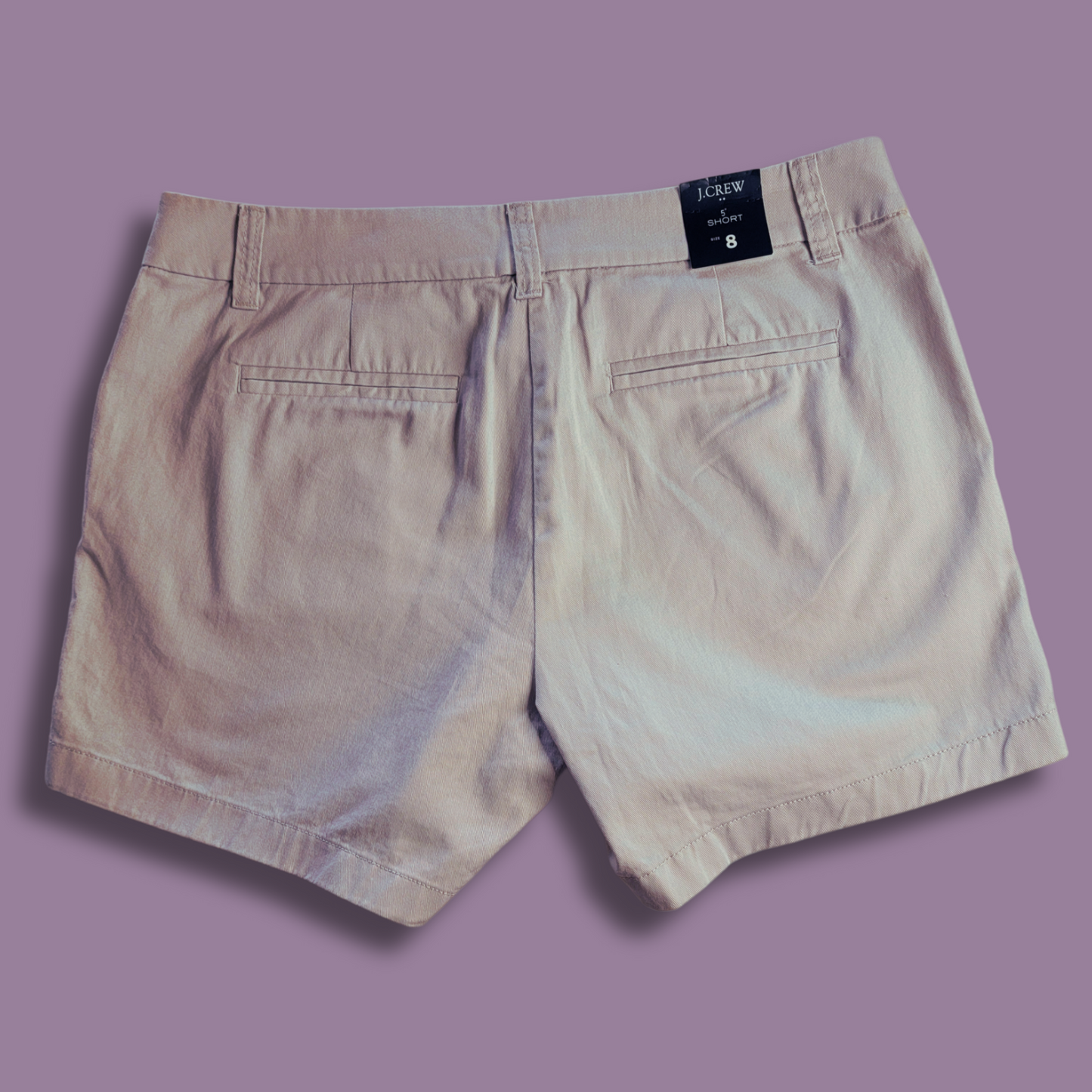 J Crew Chino Shorts, Lt Grey, Size 8