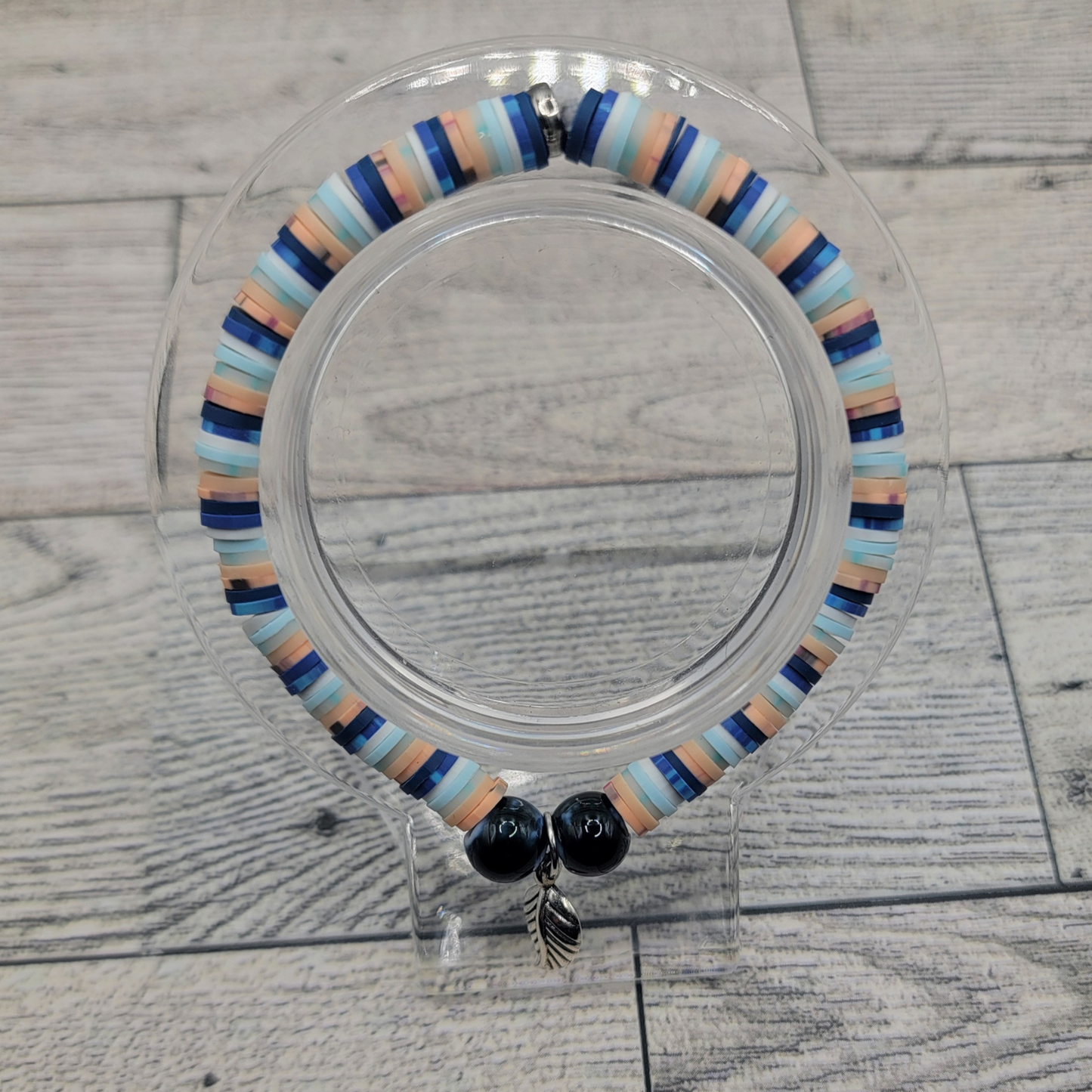 Ocean Breeze Vinyl Disc Bracelet πβ¨
