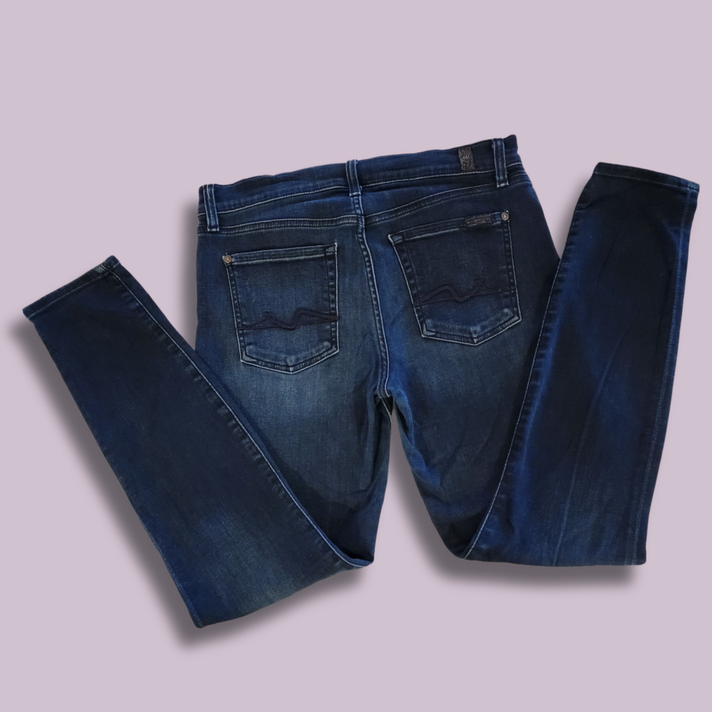 7 for all mankind, Dark Blue Denim, Skinny Jeans, Size 29