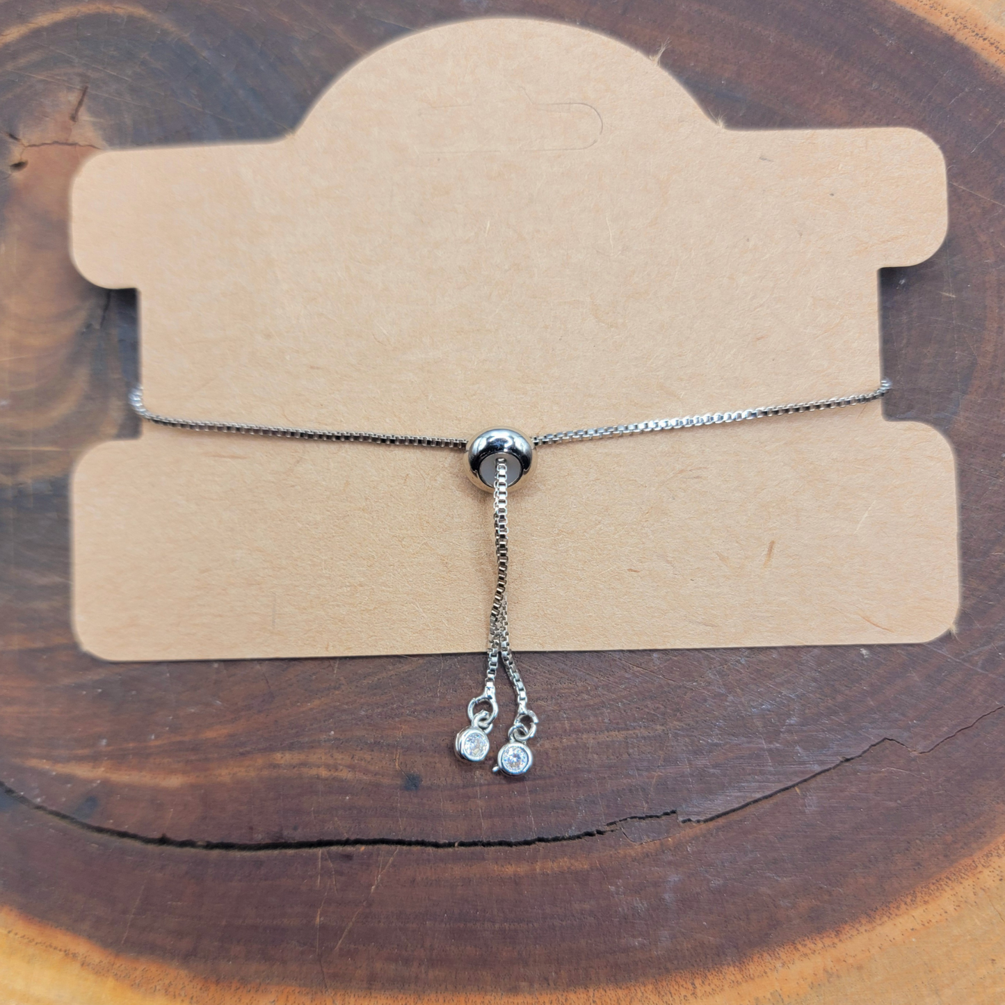 ✨ Adjustable Silver Bracelet with Purple Glitter Dog Paw Charm ✨