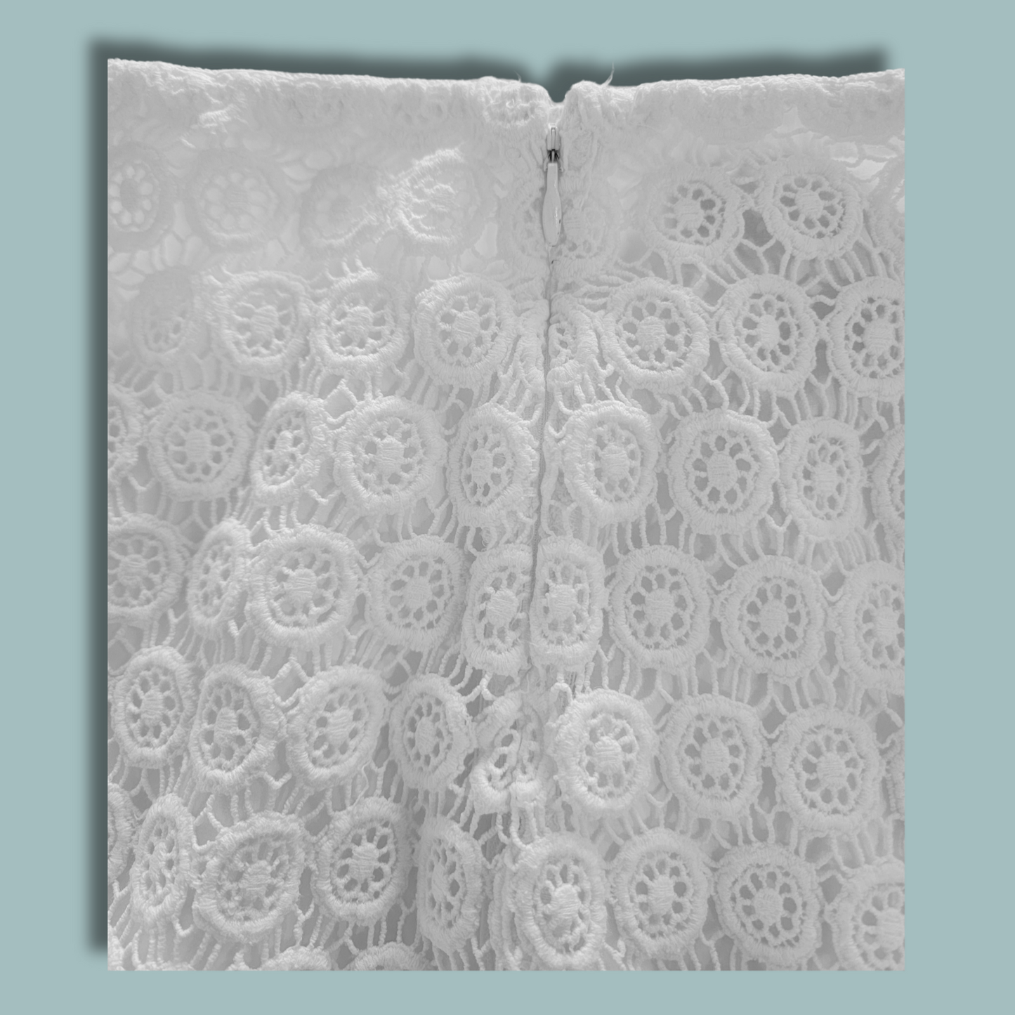 Alberta Ferratti, White Lace Skirt, Size 6