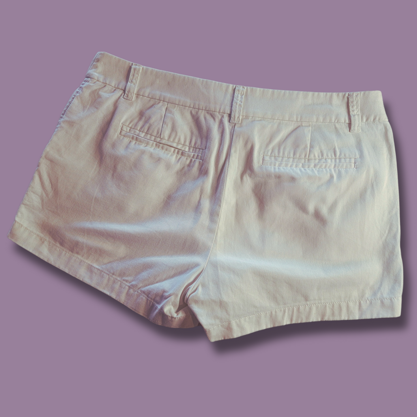 J Crew Chino Shorts, White, Size 8