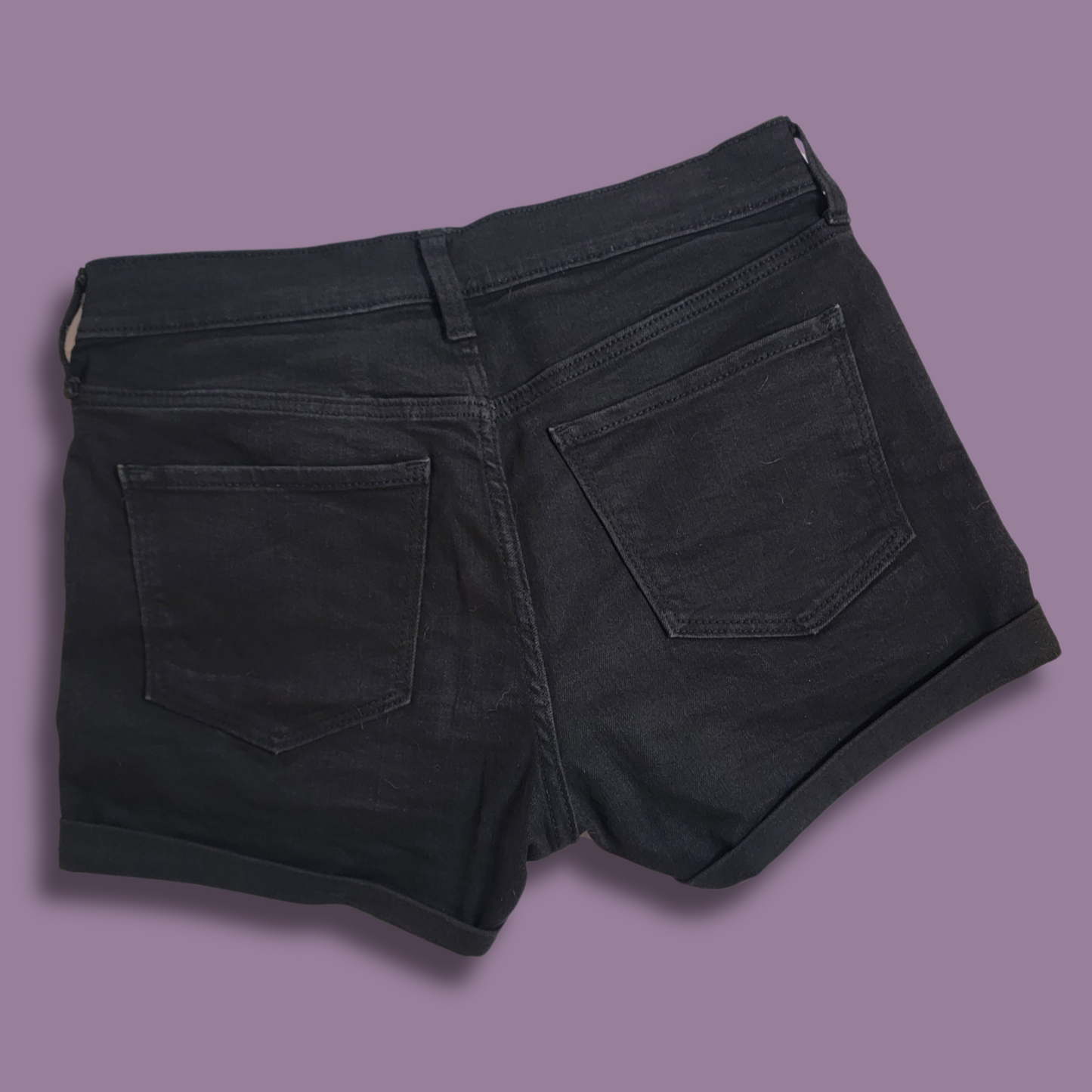 Old Navy, Black Jean Shorts, Size 6