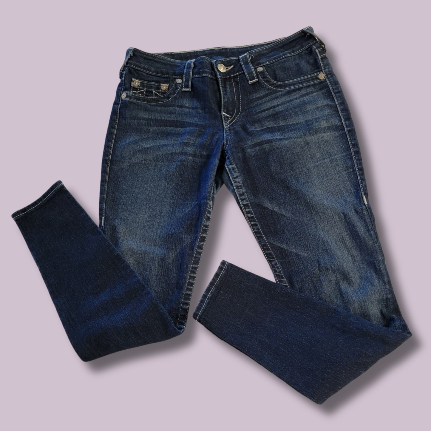 True Religion Jeans, High-Rise Jeggings, Size 28