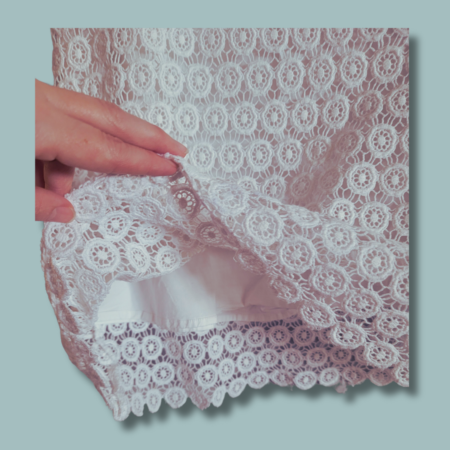 Alberta Ferratti, White Lace Skirt, Size 6
