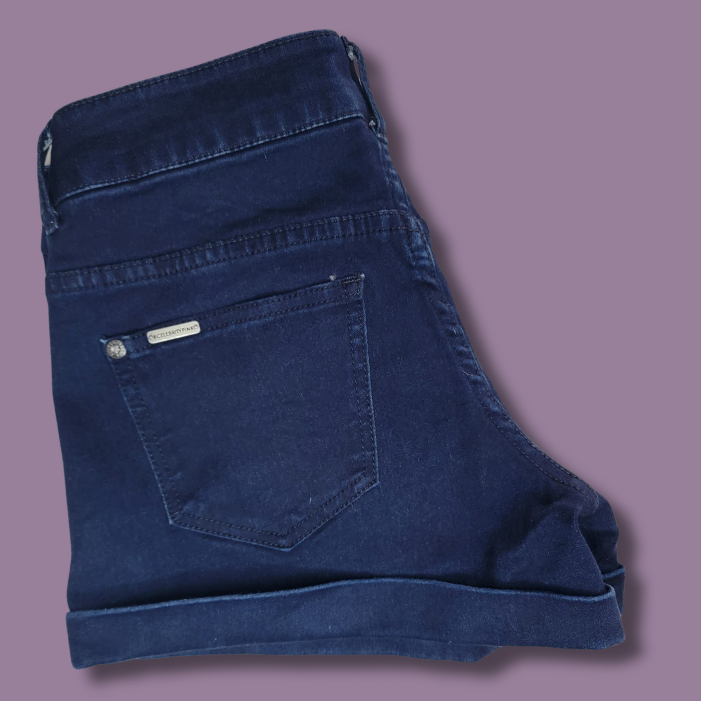 Celebrity Pink, Dark Blue Jean Shorts, Size 9