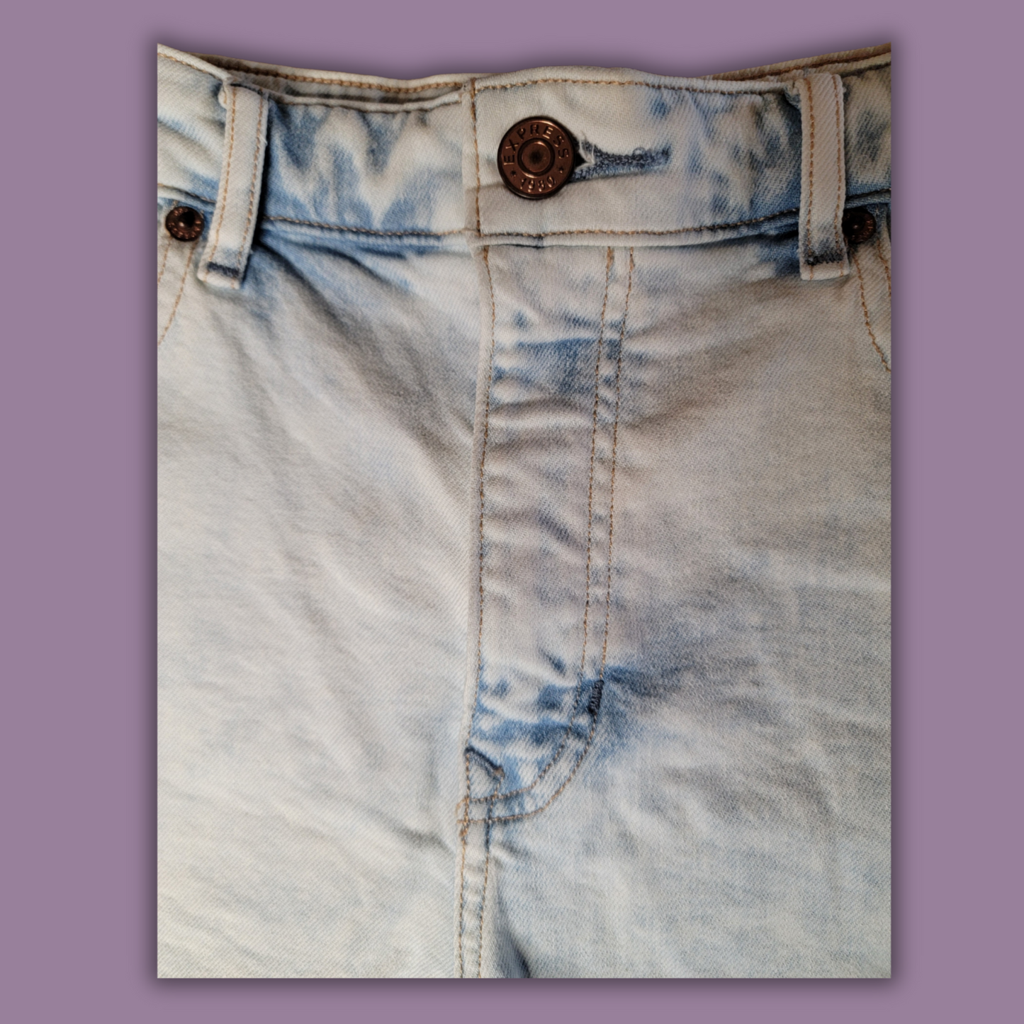 Express, Bleached Jean Shorts, Size 8