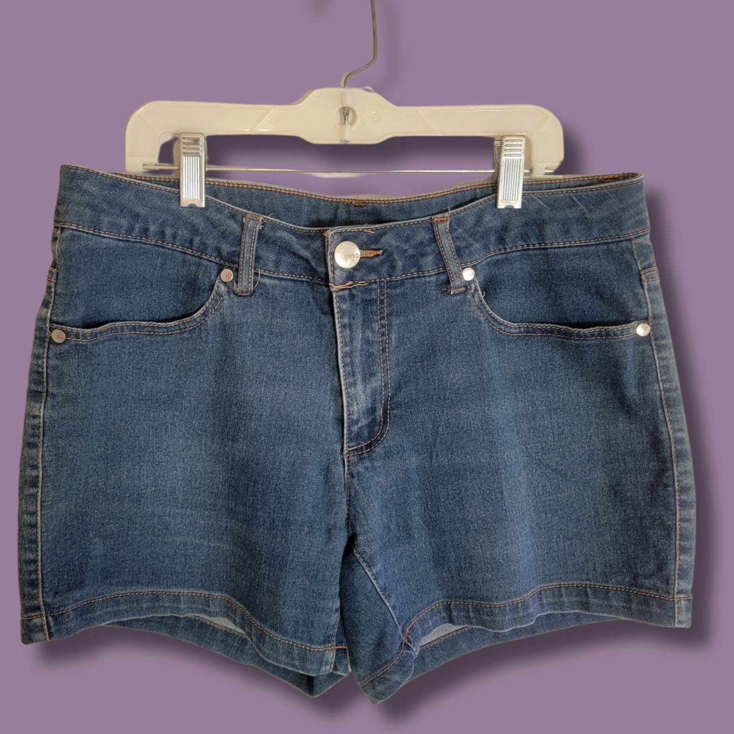 Faded Glory Blue Jean Shorts, Size 12