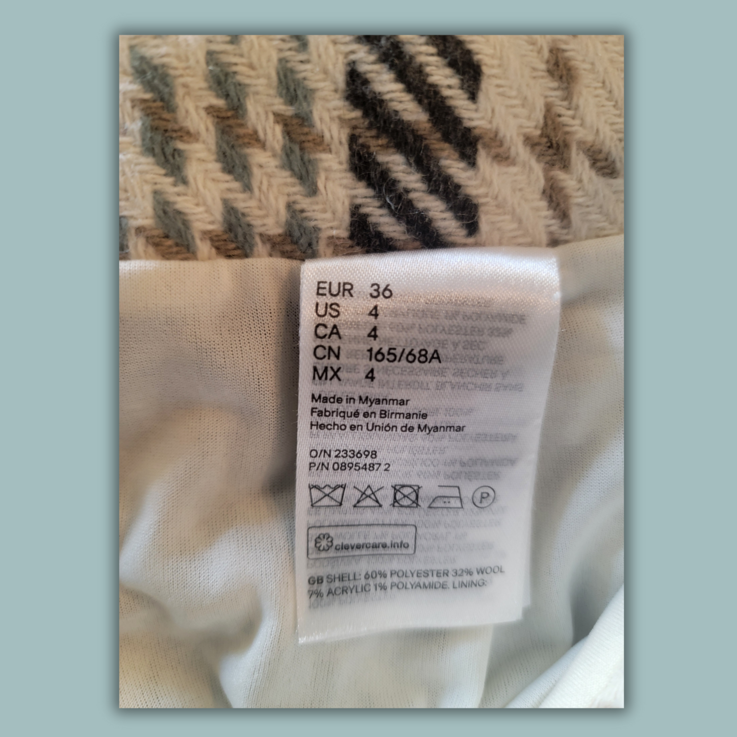 H&M Mini Skirt, Plaid, Size 4