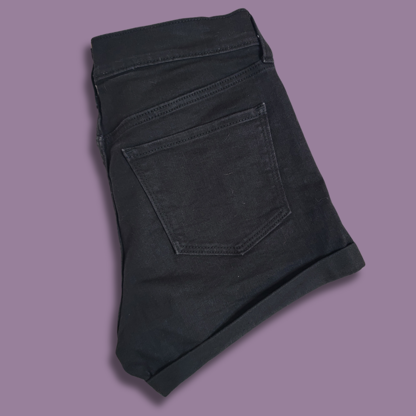 Old Navy, Black Jean Shorts, Size 6