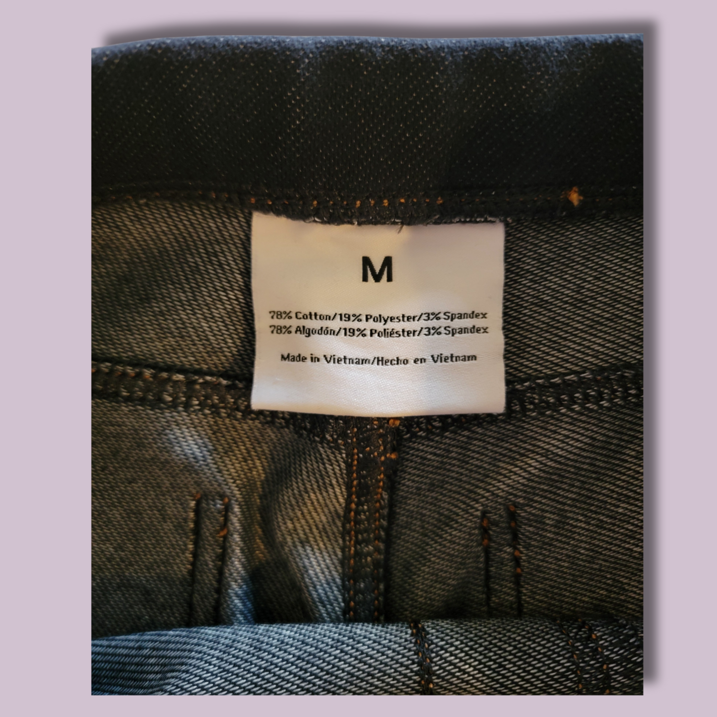 Dark Blue Jeggings Back Pockets, Size M