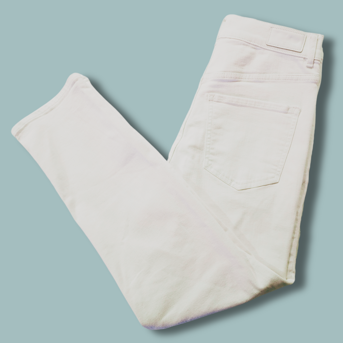 Express, White Denim, Slim, Super High-Rise, Size 8R