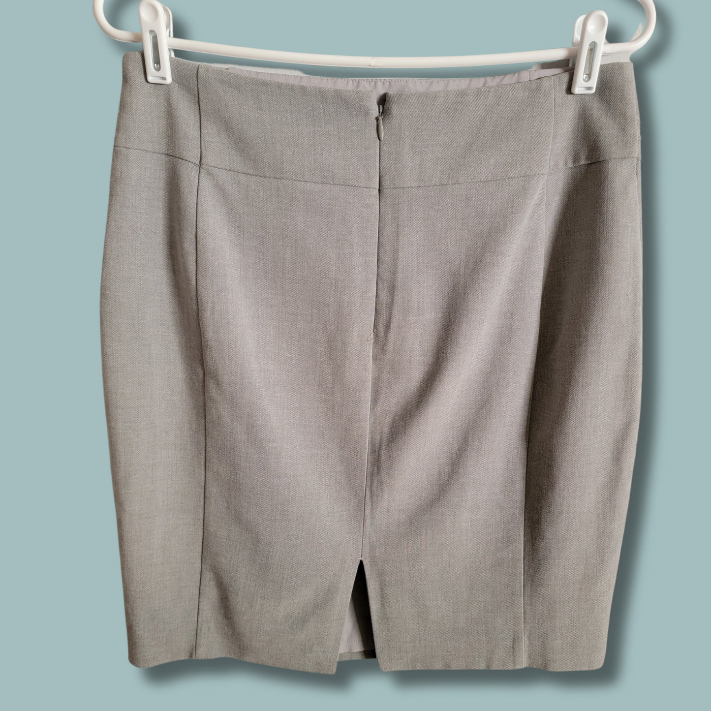 Grey Heather Express Skirt, Light Grey, Size 10