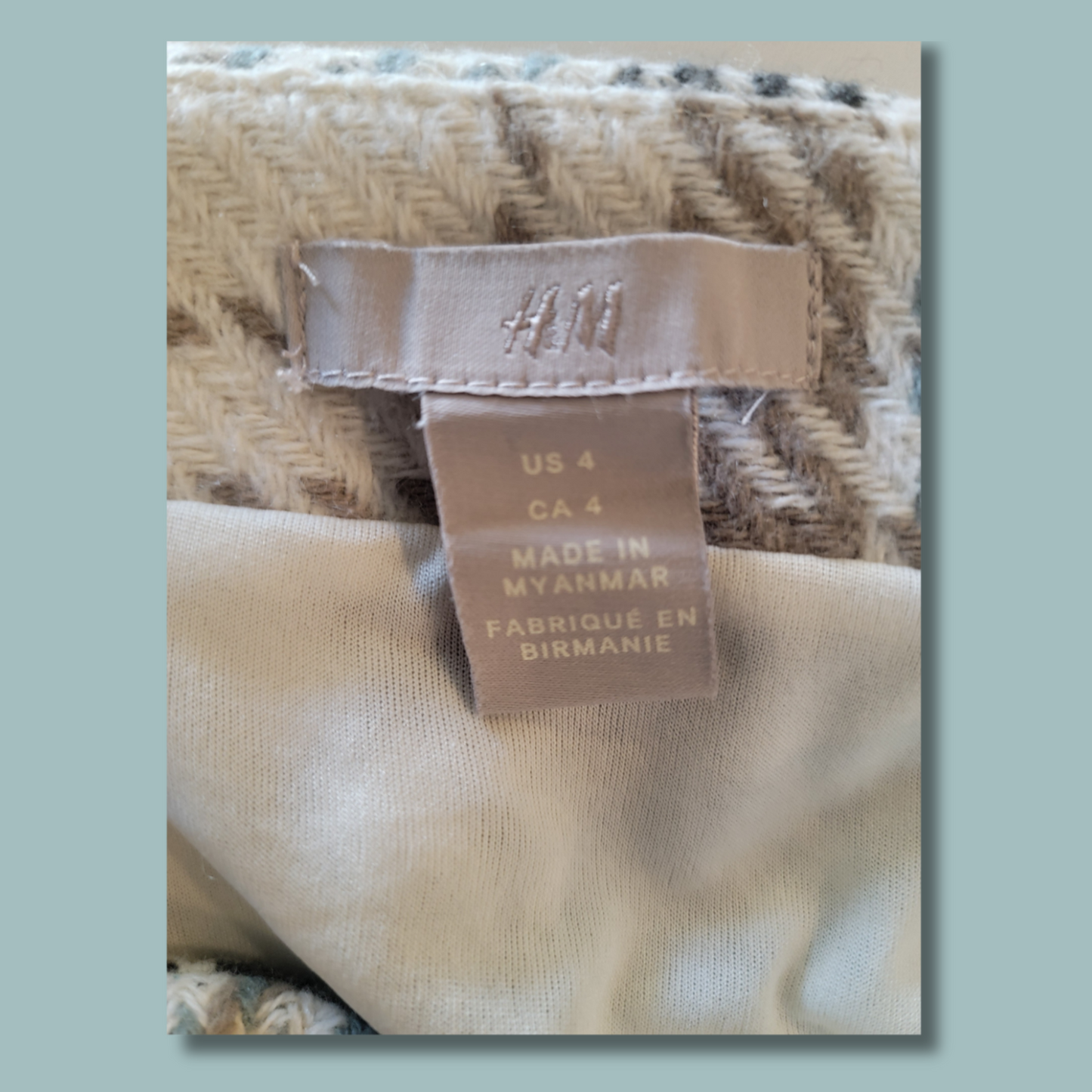 H&M Mini Skirt, Plaid, Size 4
