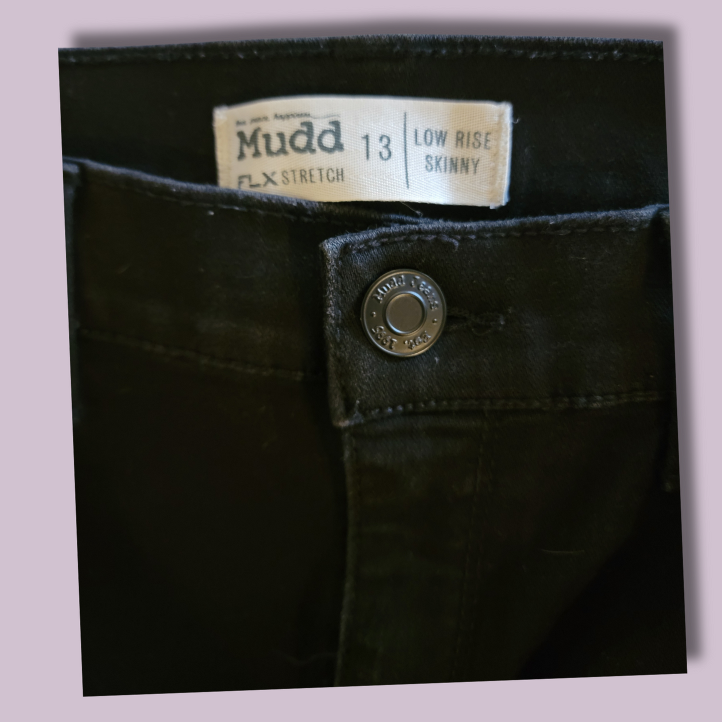 Mudd, Black Jeans, Stretch, Low-Rise, Skinny, Size 13