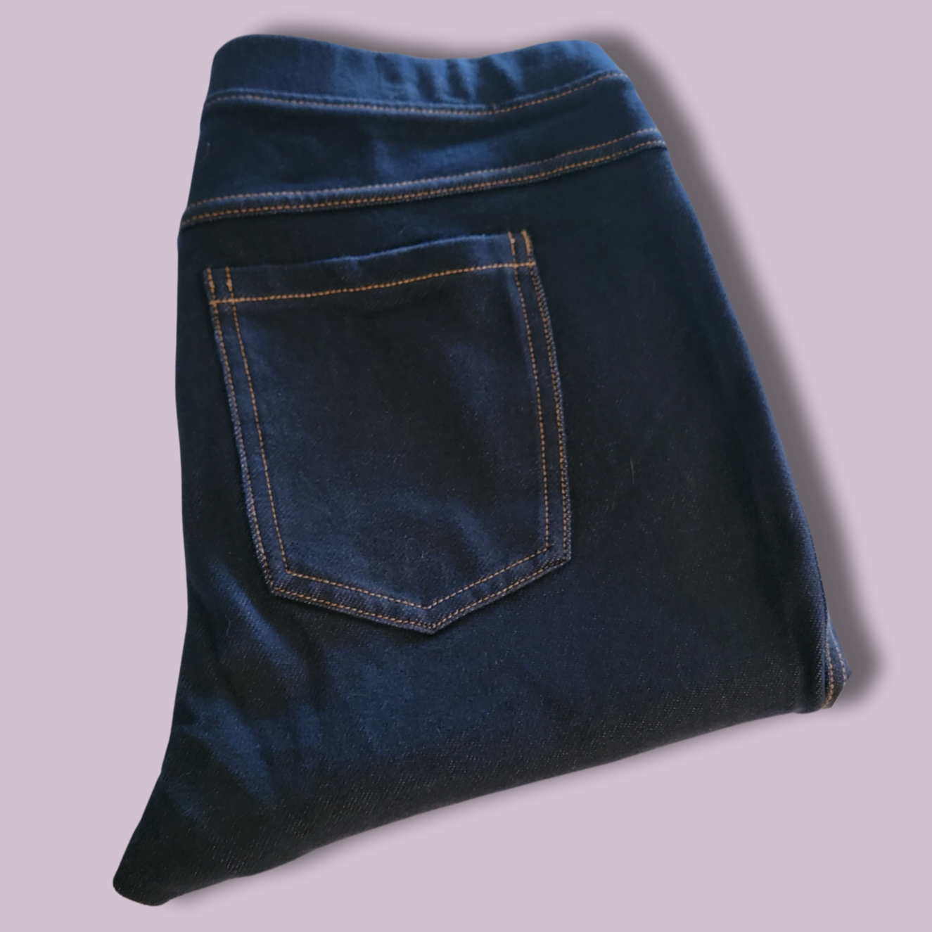 Dark Blue Jeggings Back Pockets, Size M