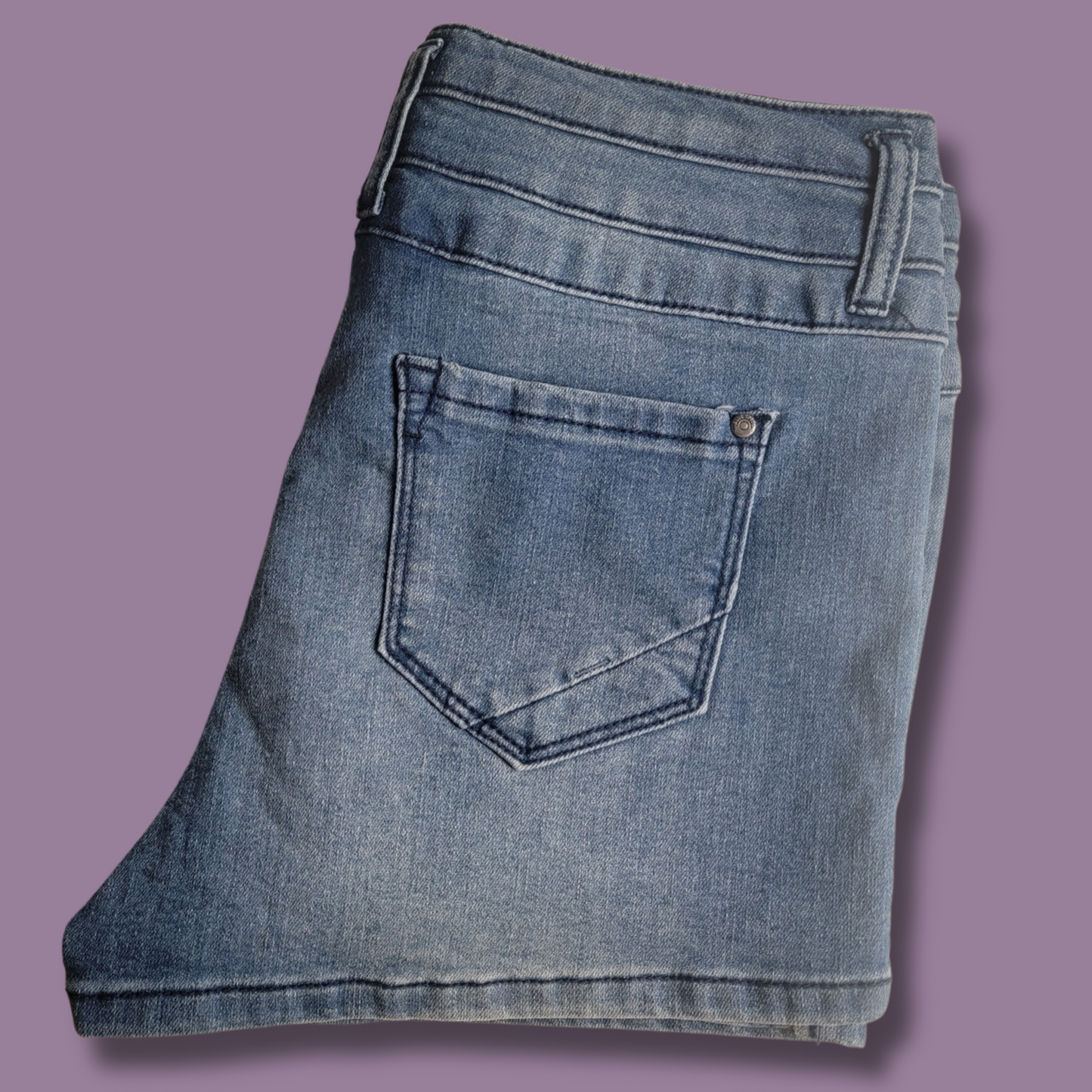 Blue Spice Jean Shorts, 3 Buttons, Size 7