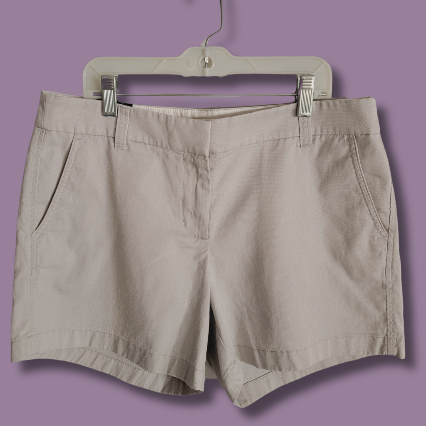 J Crew Chino Shorts, Lt Grey, Size 8