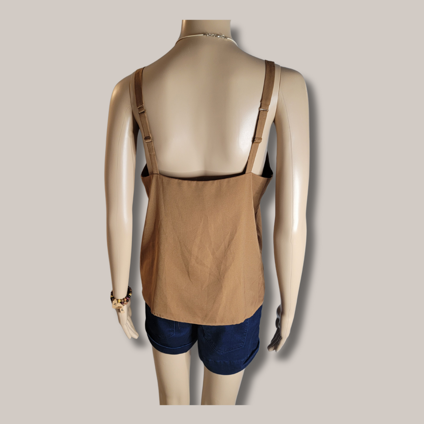 Brown Cami Tank Top Size S