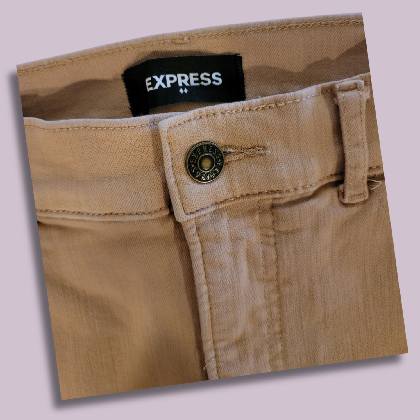 Express, Khaki Pants, Stretch, Flare, Size 8R