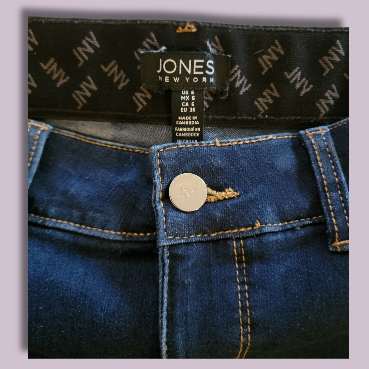 Jones New York Dark Blue, Size 6