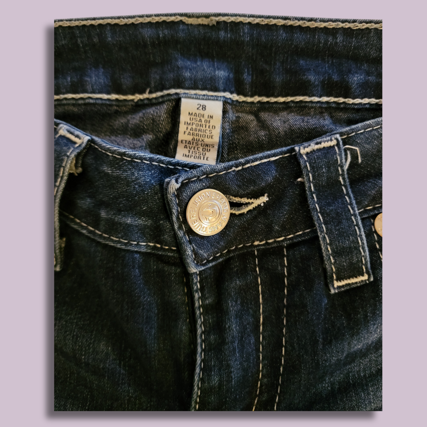 True Religion Jeans, High-Rise Jeggings, Size 28